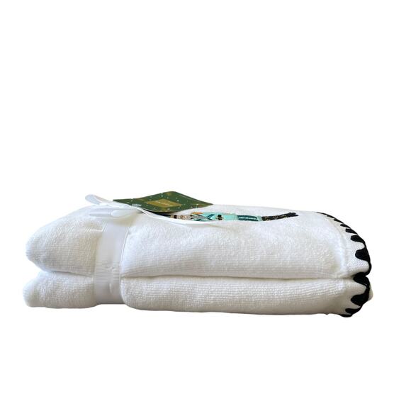 Kassatex Embroidered NUTCRACKER Hand Towels Set of 2 Christmas Fine Linens New - Picture 14 of 16